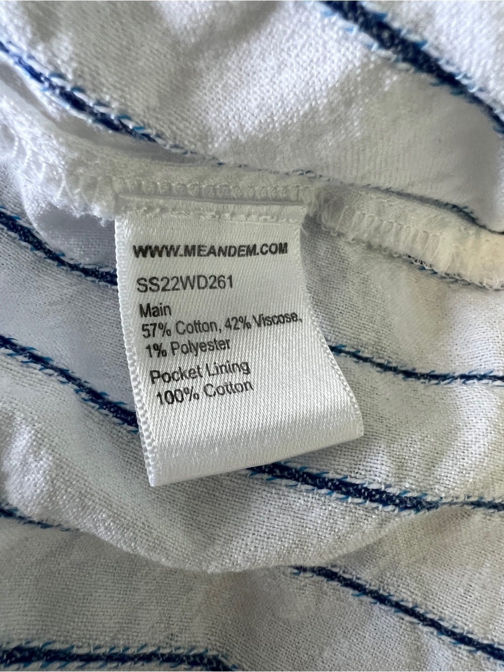 ME+EM Women's Striped Swing Tiered Mini Dress Size 12 - Picture 11 of 12